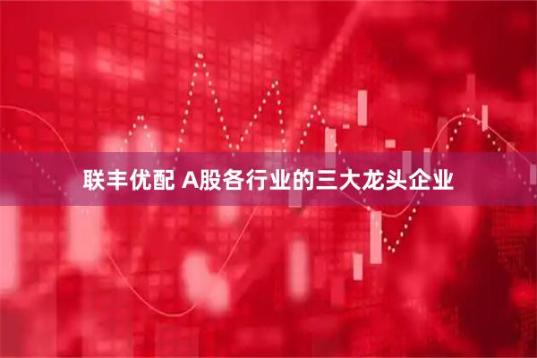 联丰优配 A股各行业的三大龙头企业
